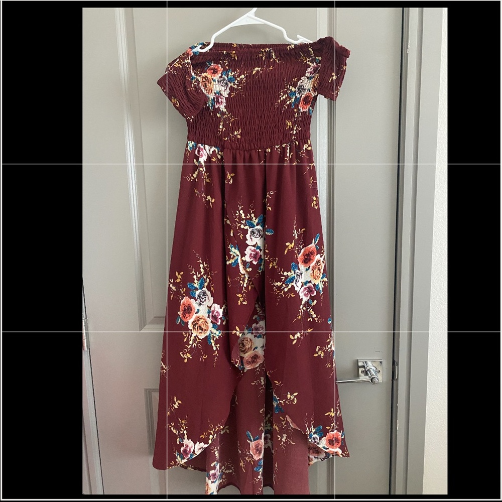 Brown floral flowy Dress